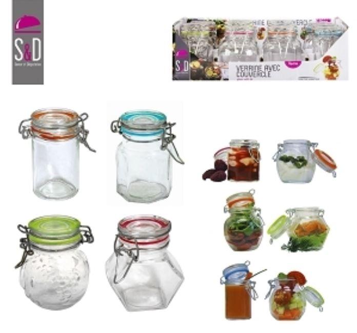 VERRINE 9CM COUVERCLE 4 COLORIS