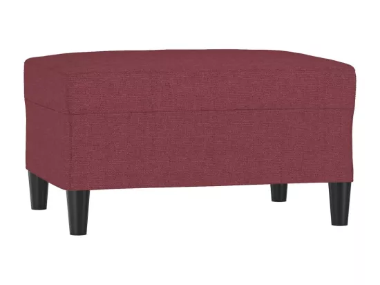 Repose-pied Rouge bordeaux 70x55x41 cm Tissu
