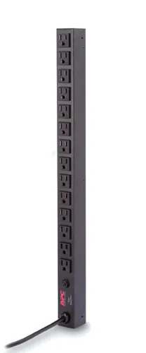 APC Basic Rack-Mount PDU - Strømfordelingsenhed (rackversion) - AC 120 V - input: NEMA 5-15 - output-stikforbindelser: 14 (NEMA 5-15) - 3.7 m ledning - sort - for P/N: SCL400RMJ1U, SMX1000C, SMX1500RM2UC, SMX1500RM2UCNC, SMX750C, SMX750CNC, SRTL3KRM1