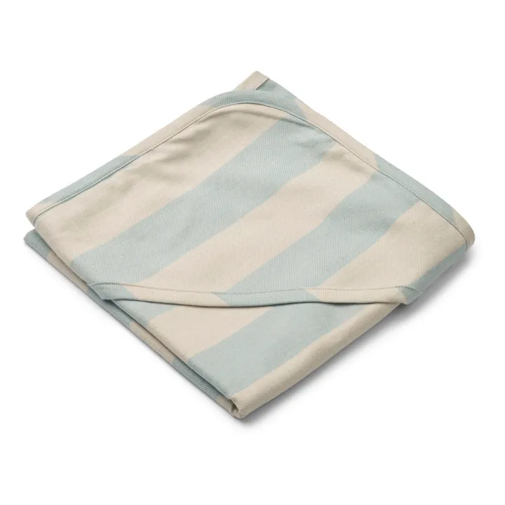 Liewood Cape de bain Mie en coton bio | Bleu pâle