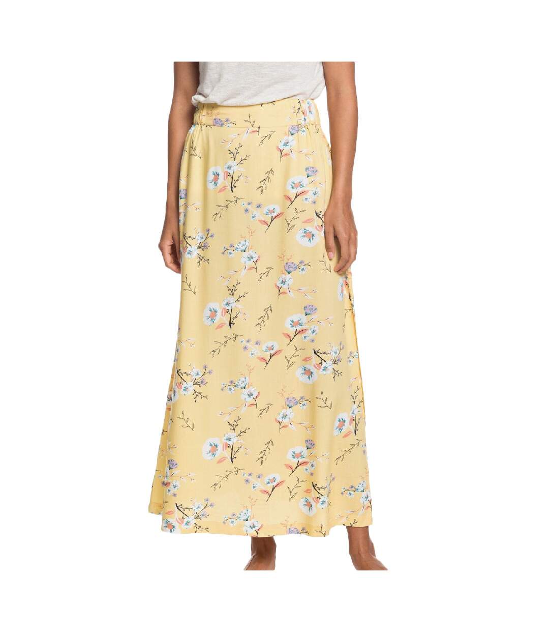 Jupe longue Jaune Femme Roxy Tropical Chance