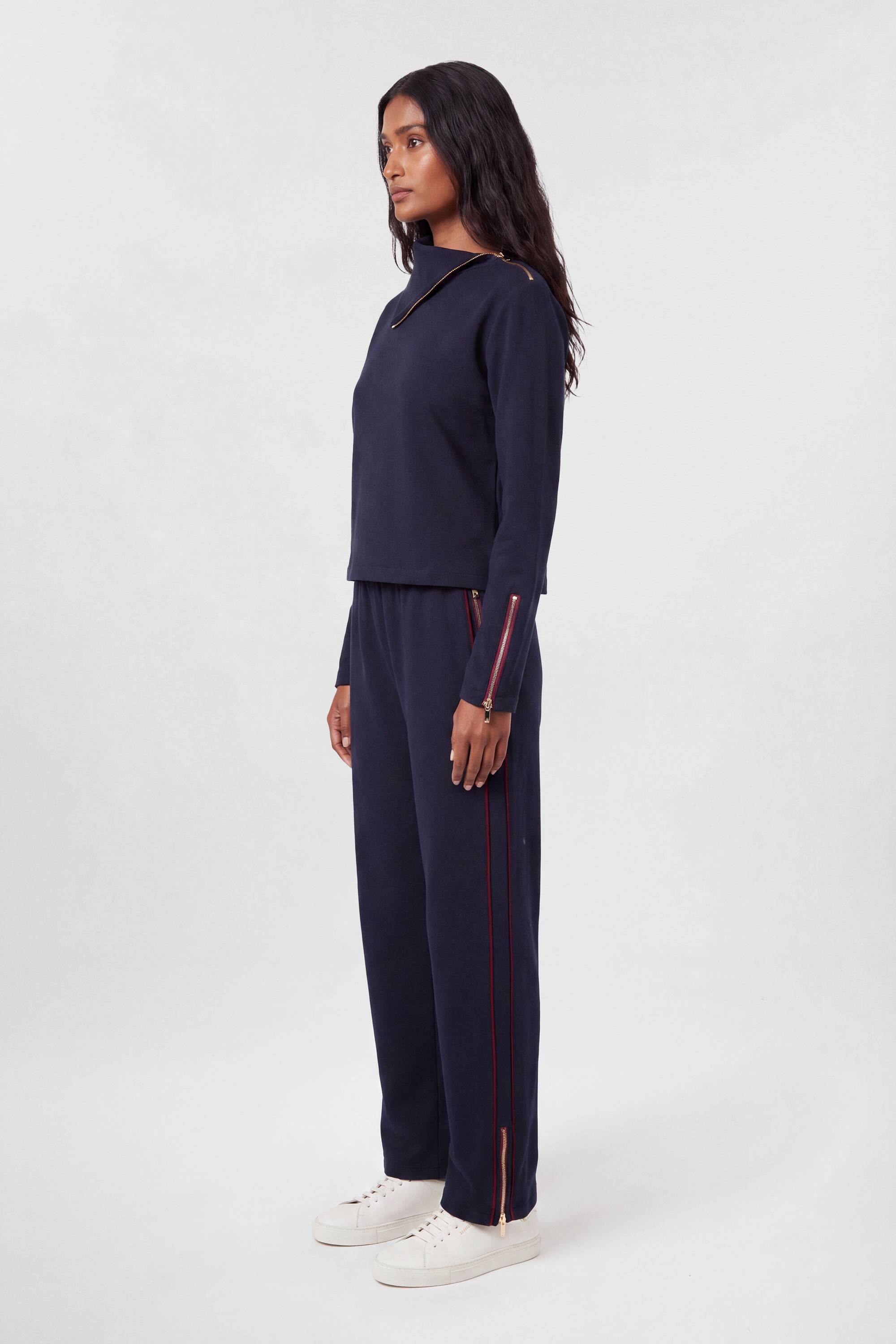 KarenMillen Pantalon En Mélange De Viscose À Détails De Poches Zippées Pour Le Quotidien
