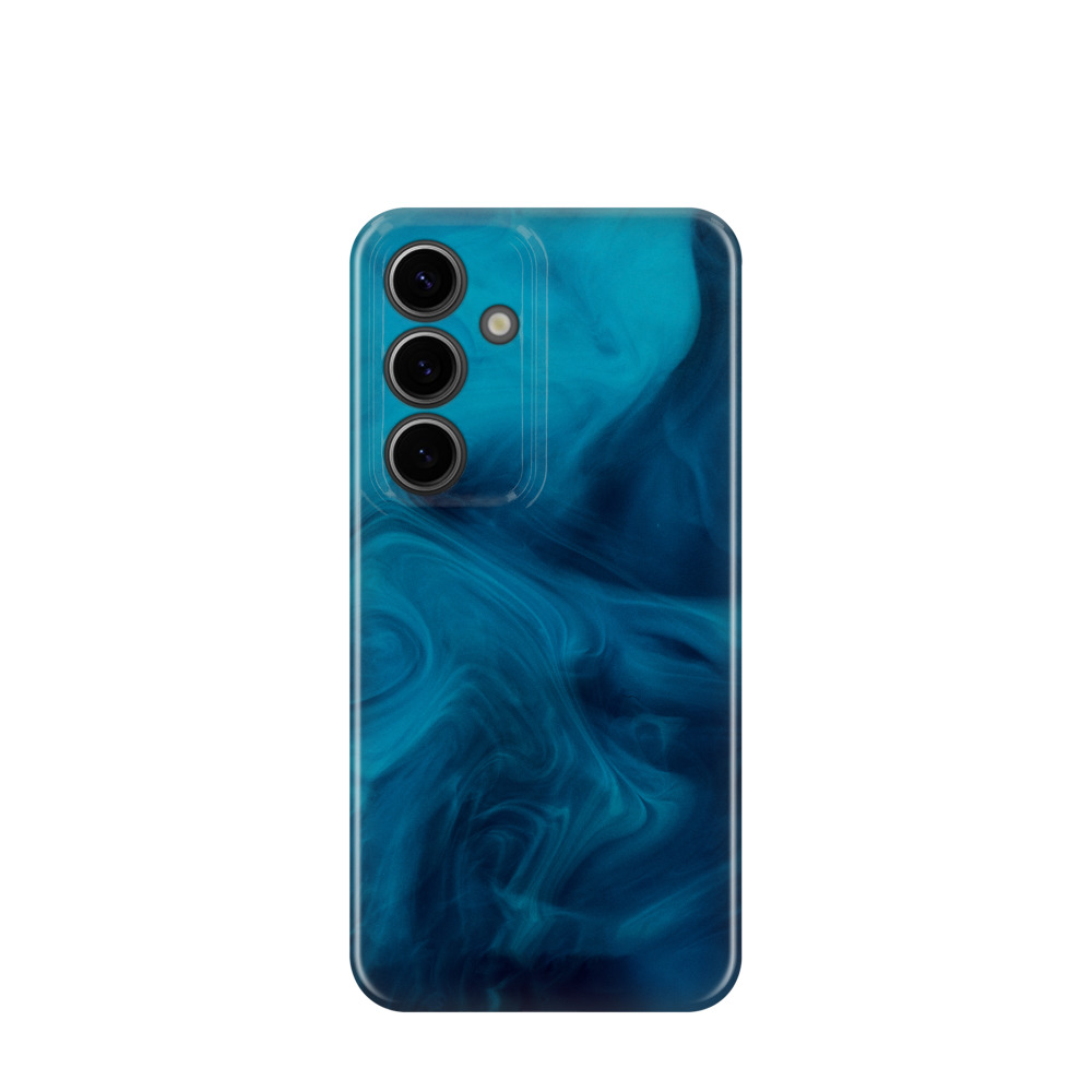 Samsung Galaxy S24 Kunststoff Hülle Mystic Marmor - Blau