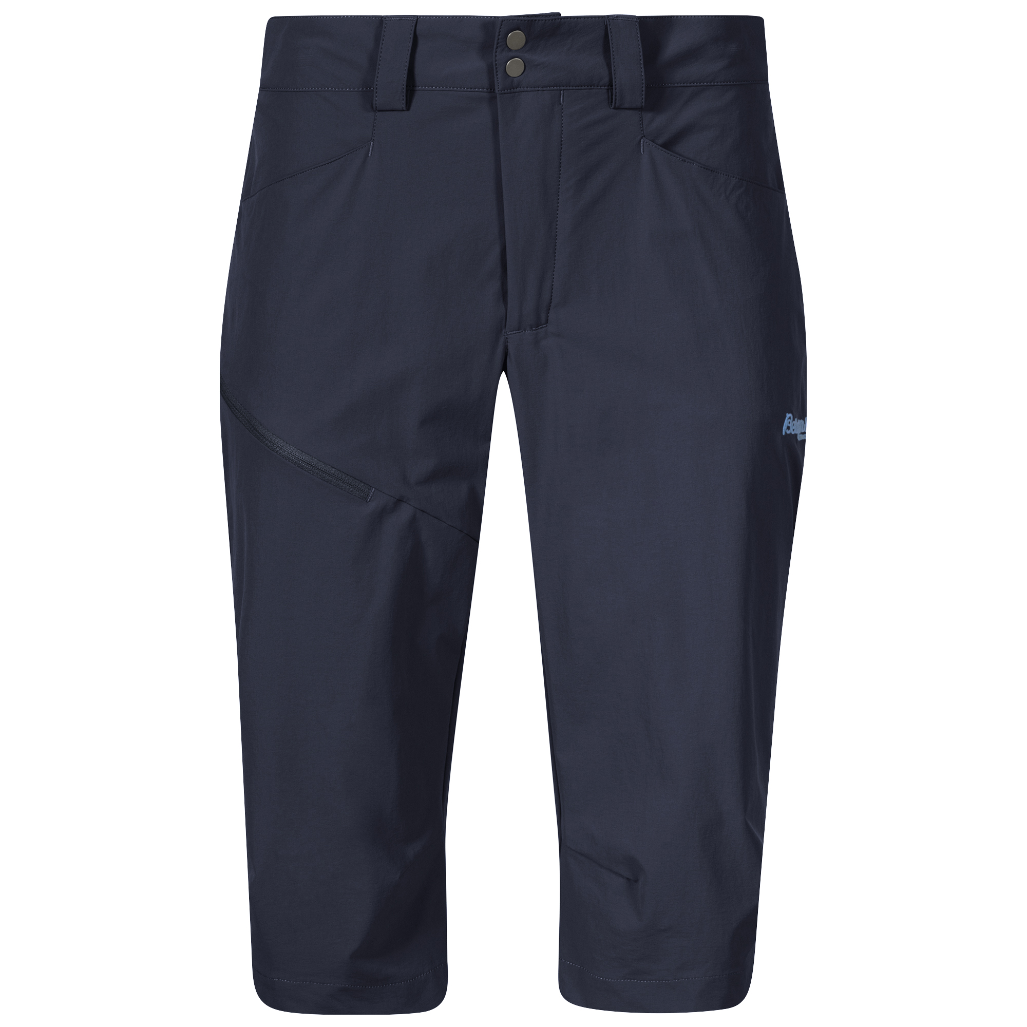 Vandre Light Softshell Long Shorts Dame Navy Blue