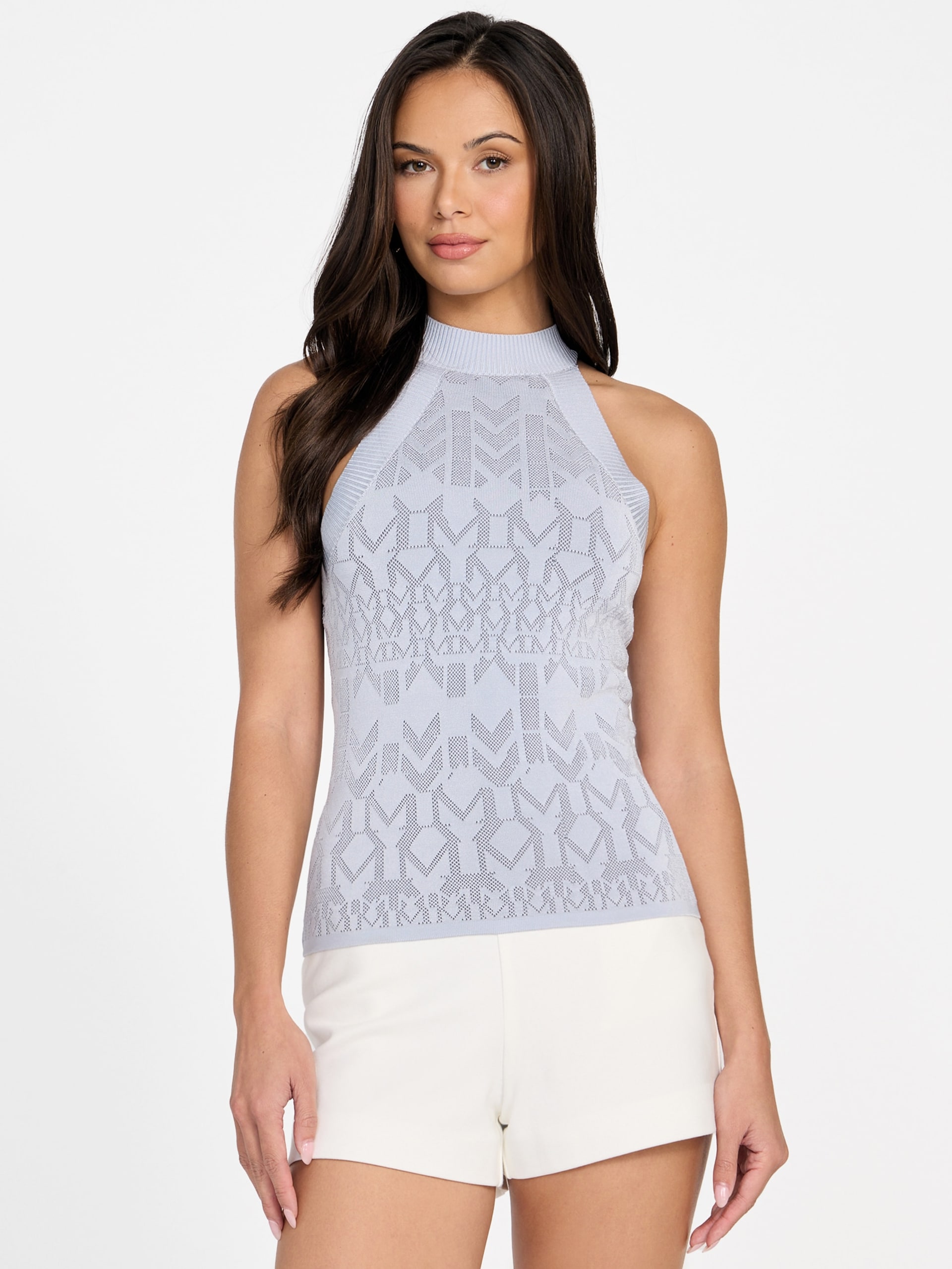 Blusa de malha com monograma Billie
