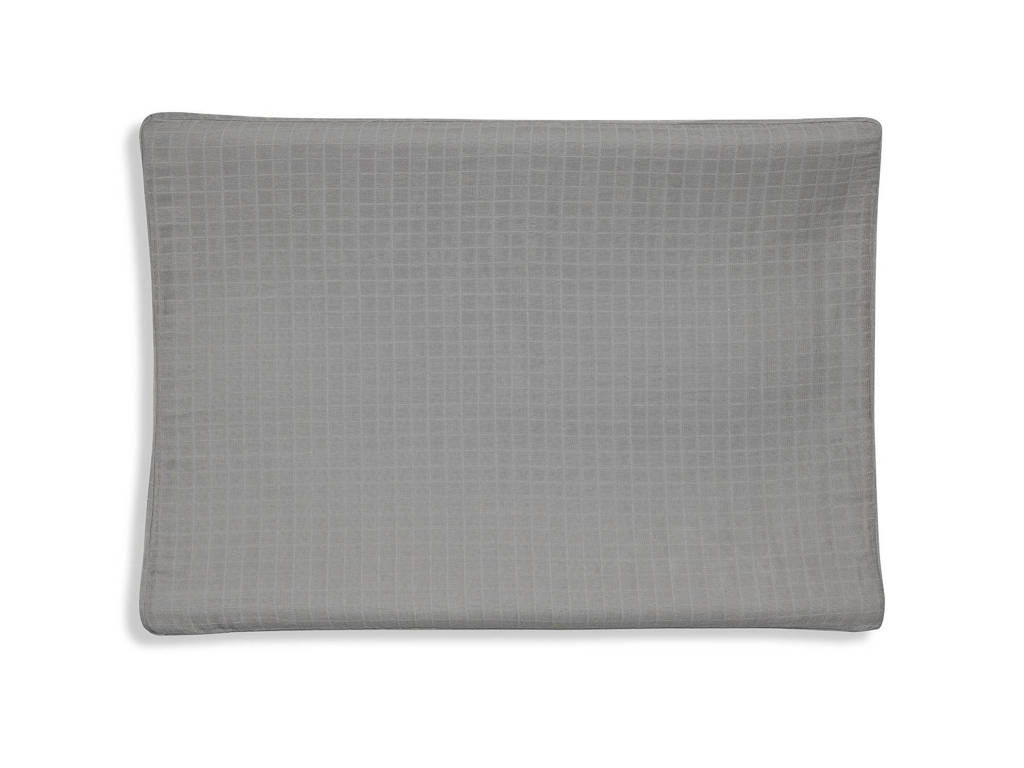aankleedkussenhoes wrinkled cotton 50x70cm grey