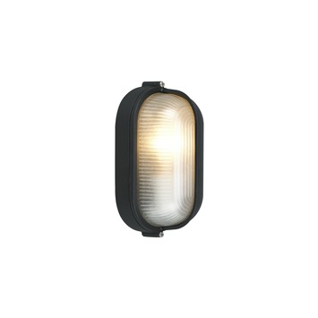 KARWEI buitenlamp bull-eye Tom zwart half bedekt