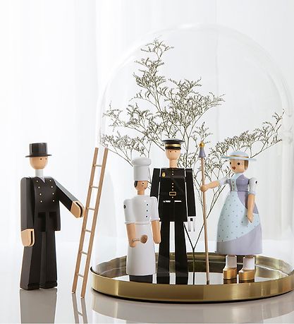 Kay Bojesen Holzfigur - Polizist - 20 cm - Schwarz