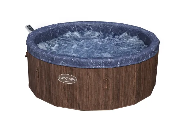Bestway Lay-Z-Spa 6001W, 1250 L, 7 person(er), Rund, Boble/Jet massage, ABS, Polypropylen (PP), Polyvinylchlorid (PVC), Brun