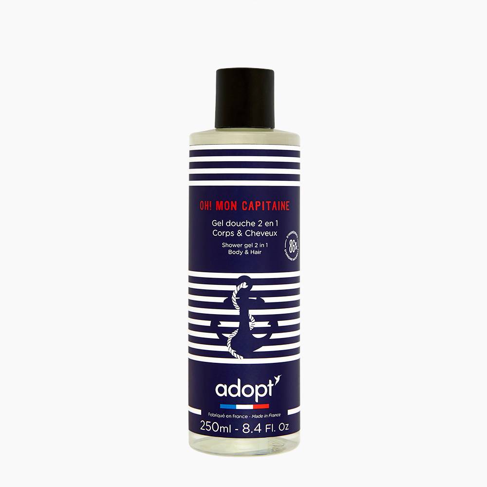 Oh mon capitaine Gel douche 2 en 1 Corps et Cheveux
