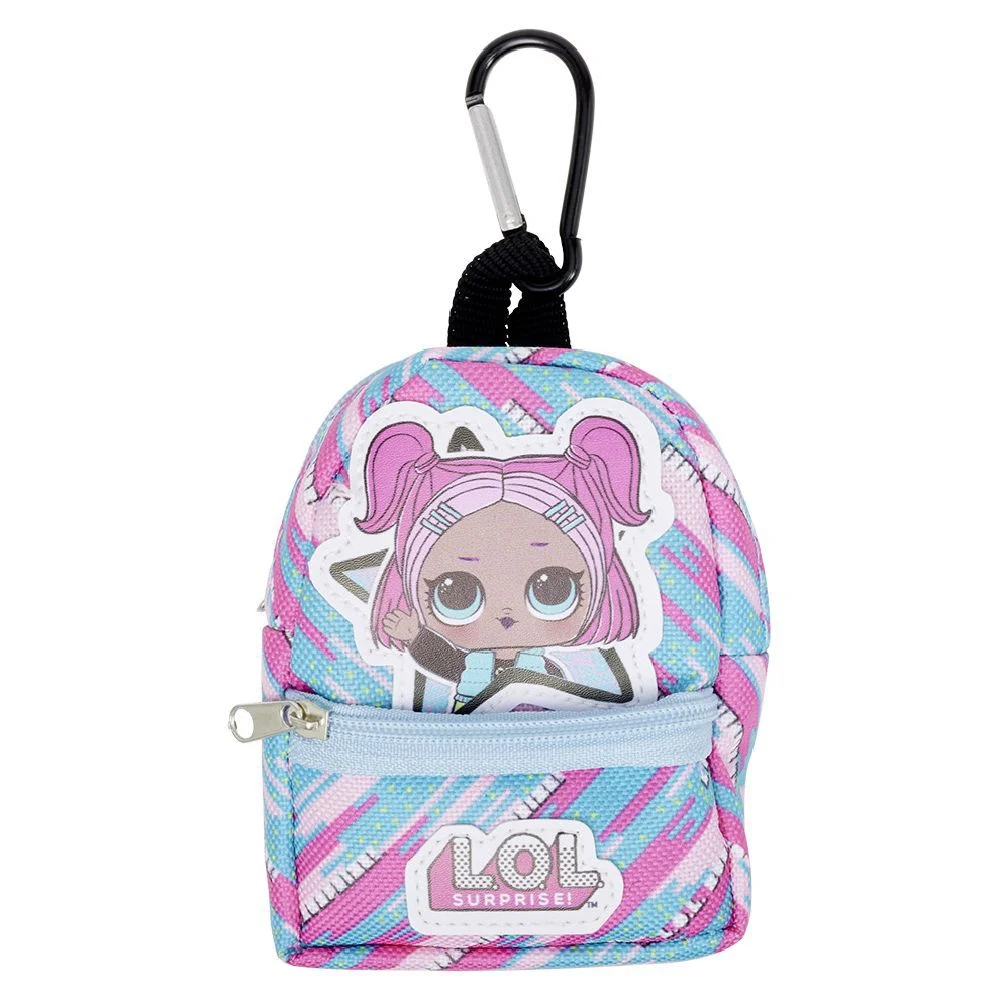 Porte clé sac à dos LOL avec accessoires papeterie L6xH10cm