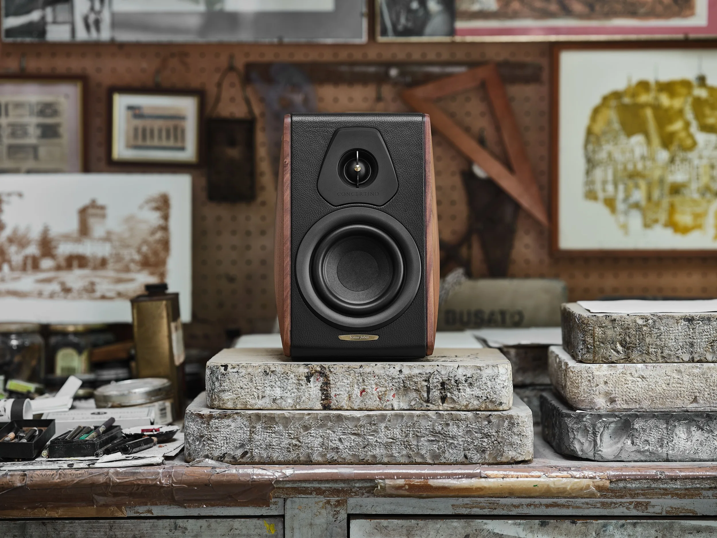 Sonus Faber Concertino G4 Noyer (la paire) Enceintes bibliothèque