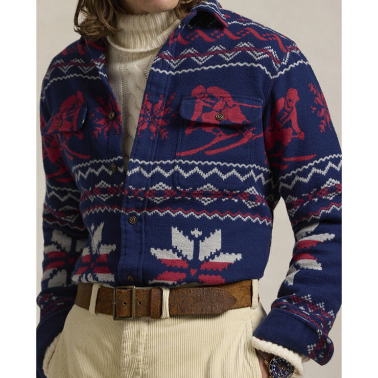 Polo Ralph Lauren FLANNEL JACQUARD-CLMATS 6564 holiday ski jacquard