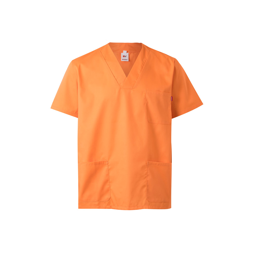 Velilla 36132 - Tunique en sergé (190g/m²) à manches courtes, en polyester (65%) et coton (35%)