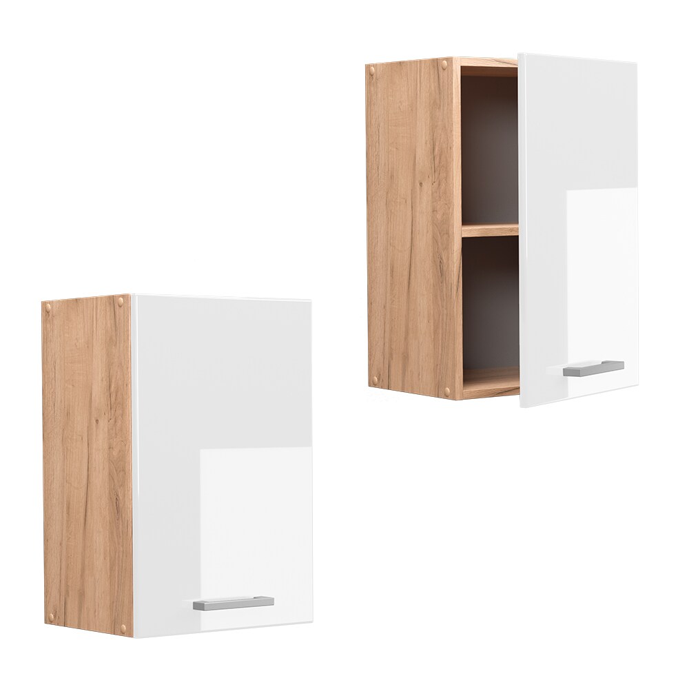 Vicco Hängeschrank Küchenschrank Küchenzeile R-Line 40 cm Goldkraft Weiß
