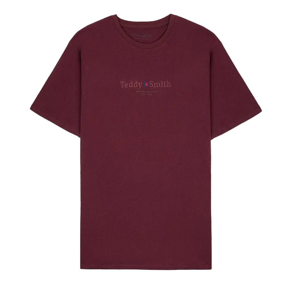 Teddy Smith T-shirt Bordeaux Homme Teddy Smith 11017024D
