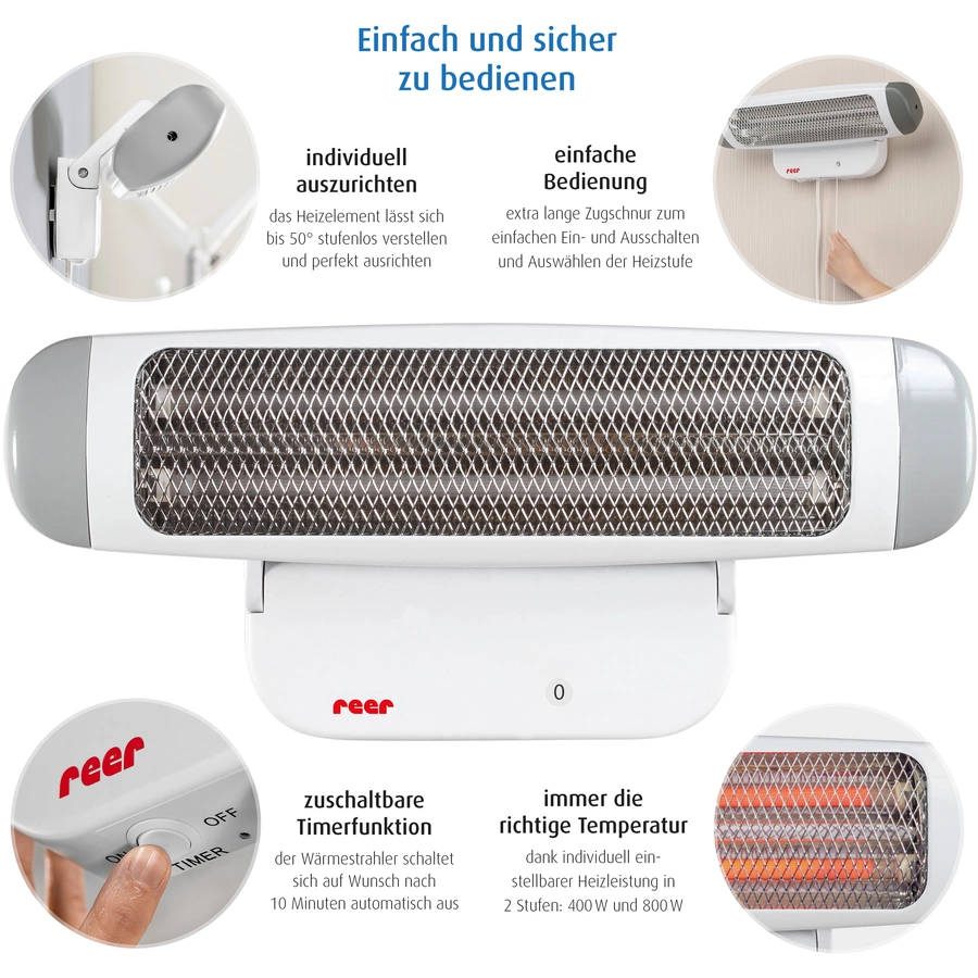 reer Heizstrahler FeelWell für Wickeltisch