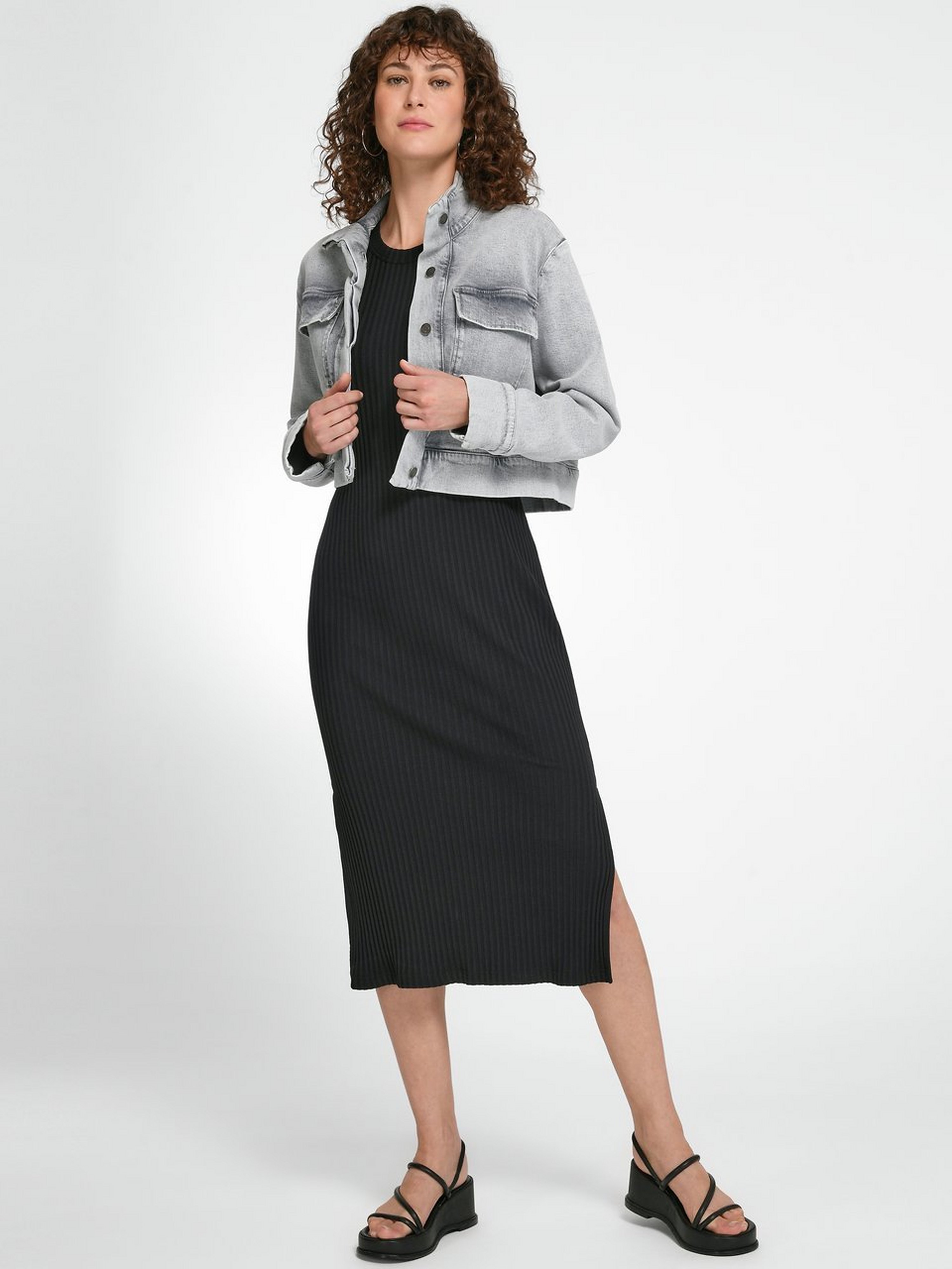 Ärmelloses Jersey-Kleid