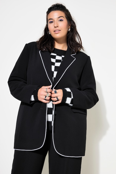 Blazer, Oversize Shape, Piping