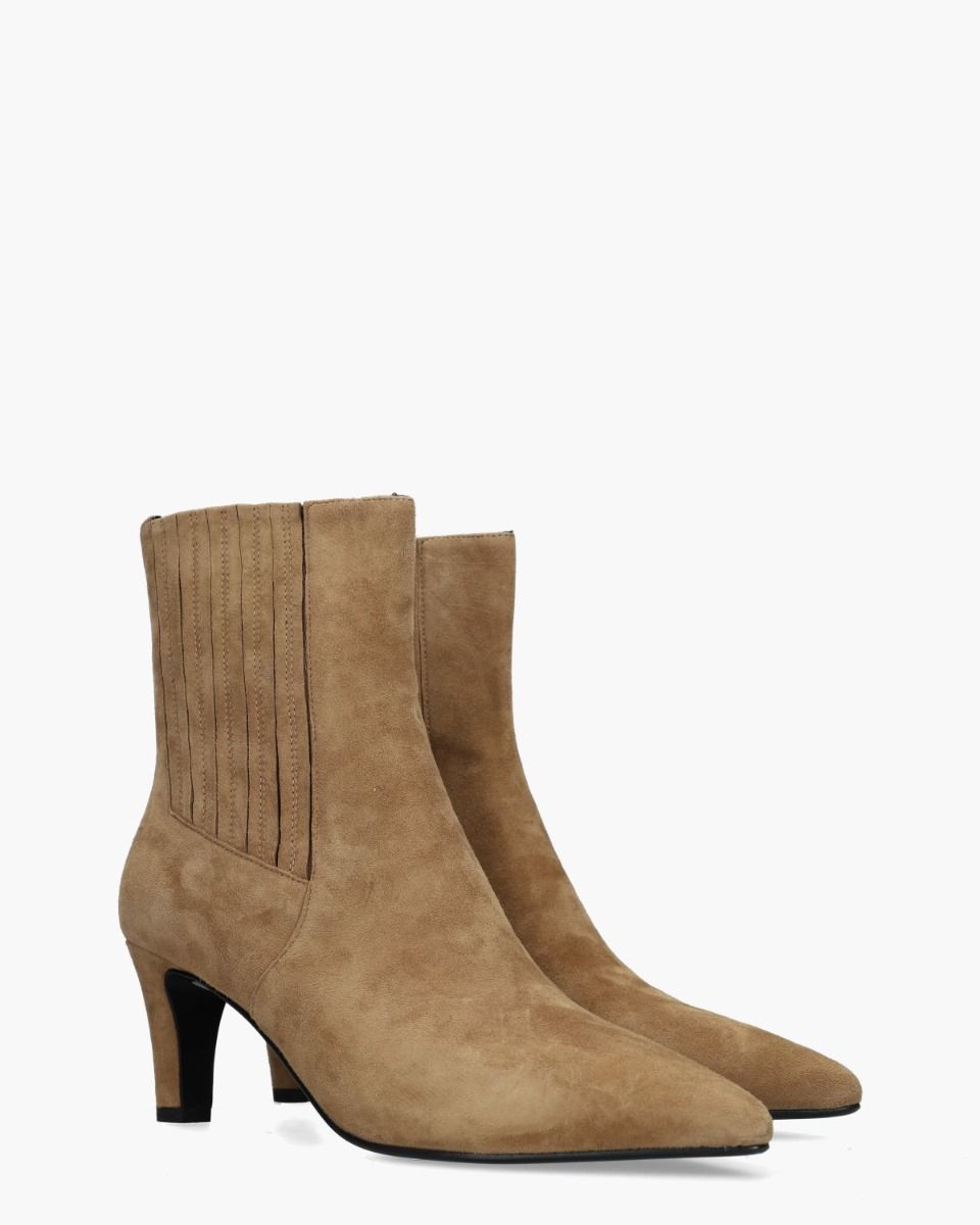 Di Lauro Calandra Lichtbruin Dames Chelseaboots