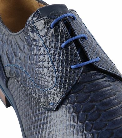 Giorgio Anaconda Leren Schoen Donkerblauw HE83202CAMP01 F38 D.Indigo kopen