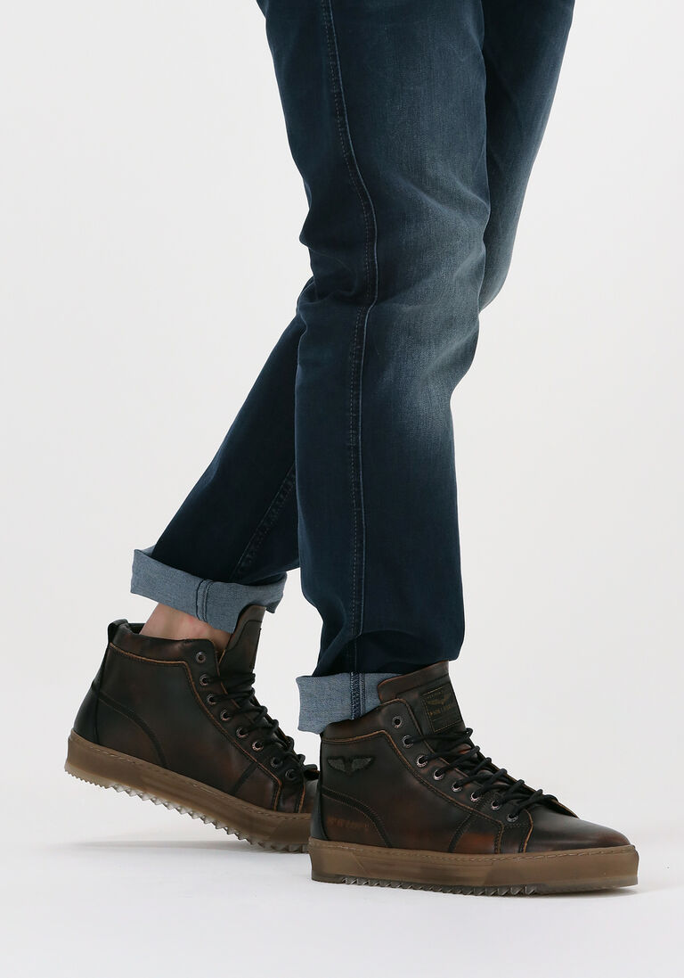 PME LEGEND bruine pme legend hoge sneaker titon
