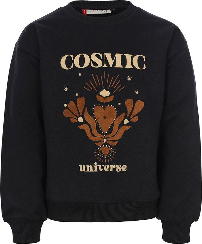 Looxs Revolution 2432-7369 Truien & Vesten Meisjes - Sweater - Hoodie - Vest- Zwart
