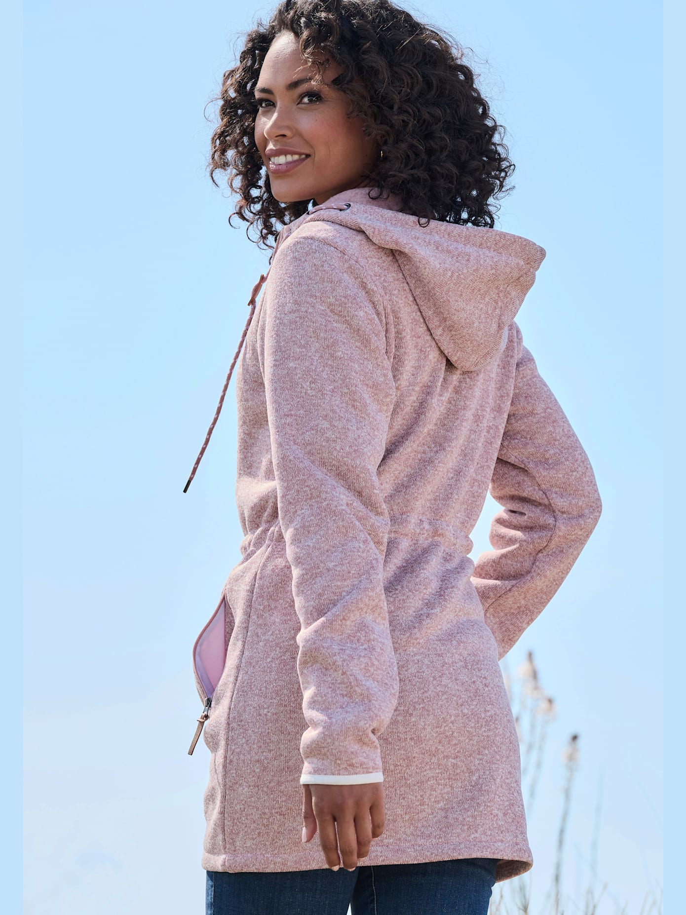 Veste polaire longue sportive
