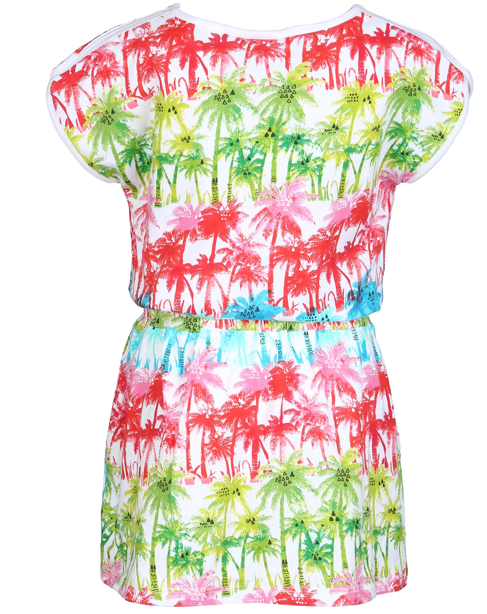 Kurzarmkleid PALMS in bunt