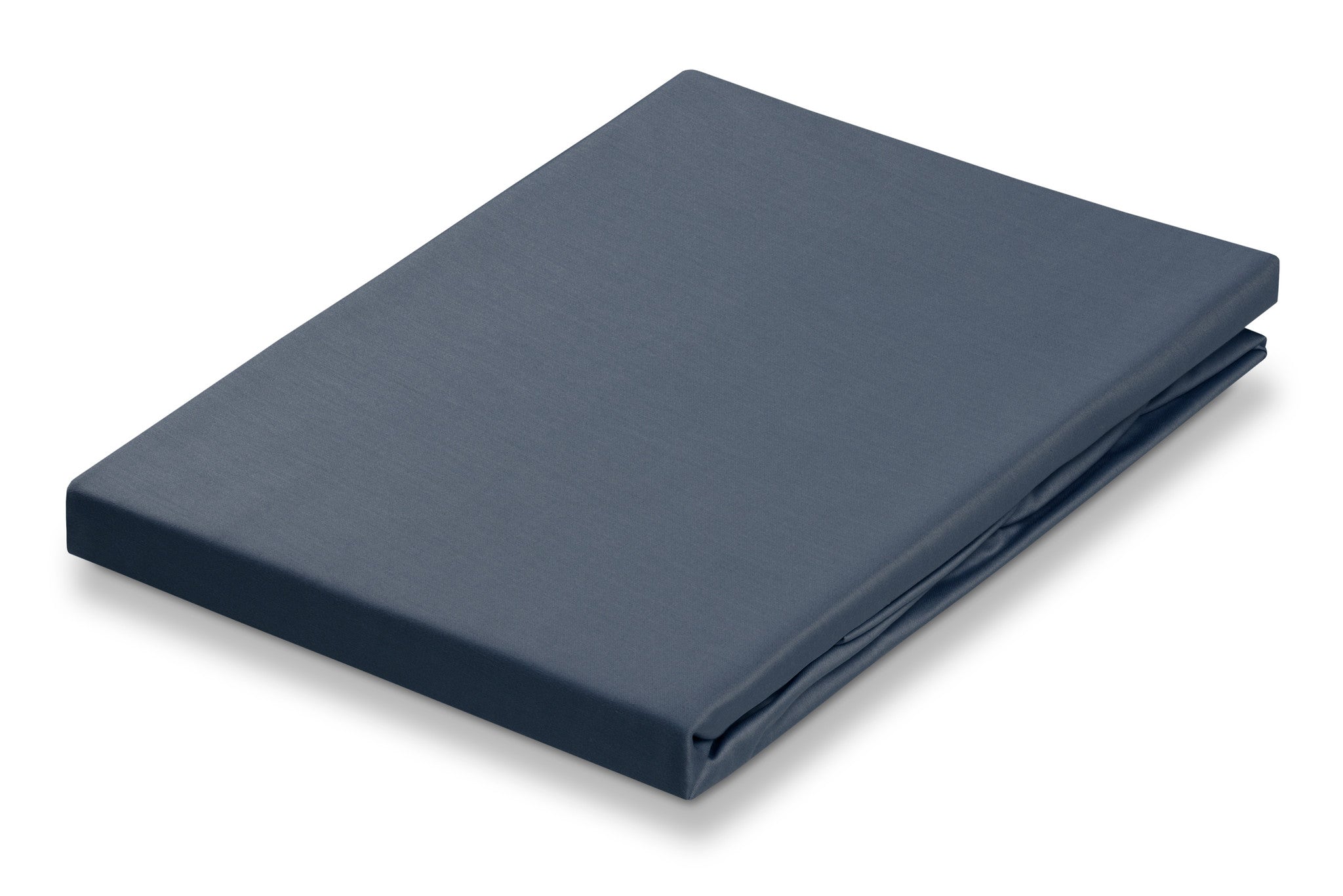 Satin Soft Hoeslaken Oceanview | 160 x 200 cm | Grijs | Blauw