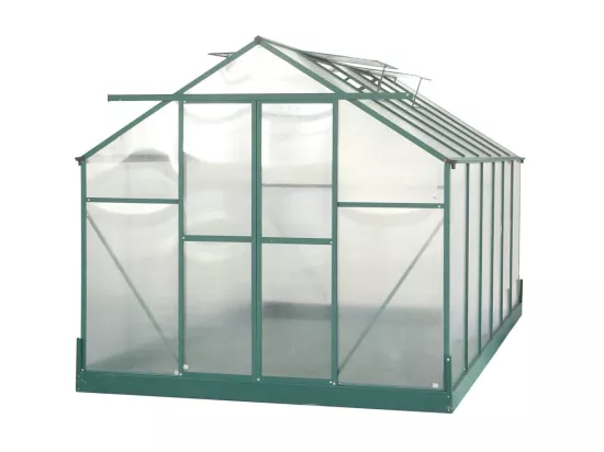 Serre jardin structure aluminium couleur verte