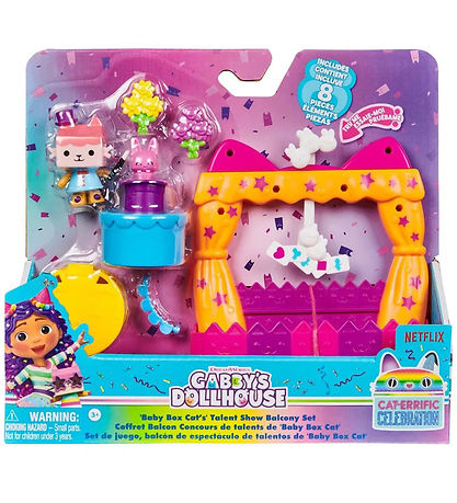Gabby's Dollhouse Set - 8 Teile - Baby Box CAT's Talent Show Bal