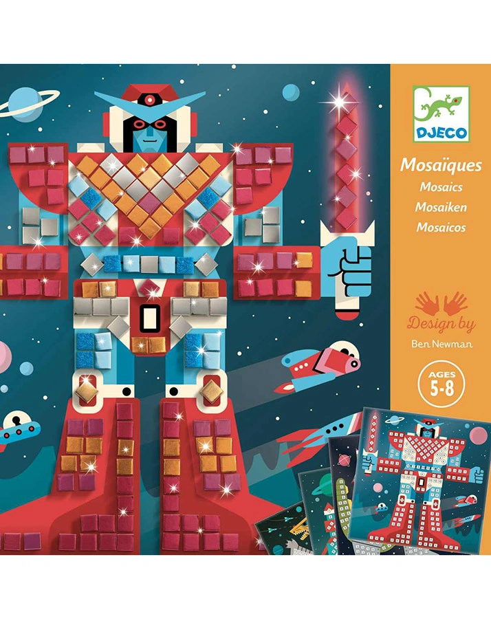 Mosaik-Bastelset SPACE BATTLE 16-teilig in bunt