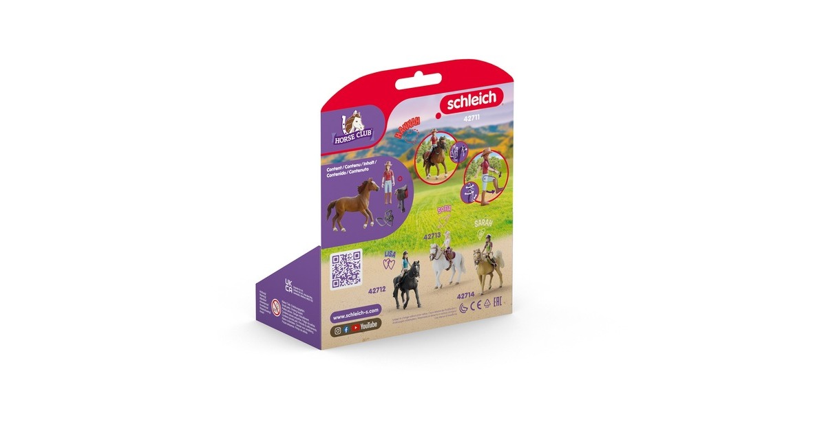 SchleichHorse Club - Hannah & Cayenne speelfiguur  (42711)