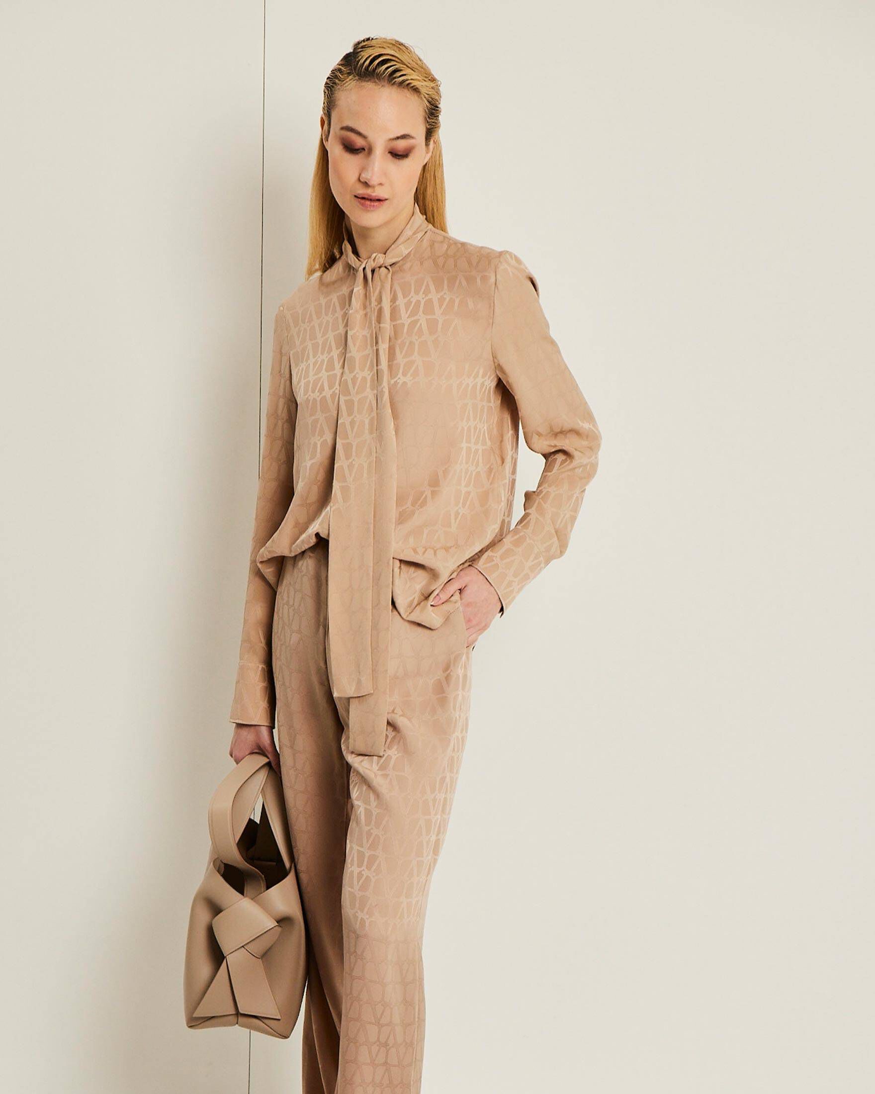 Valentino| Damen Satinhose aus Seide