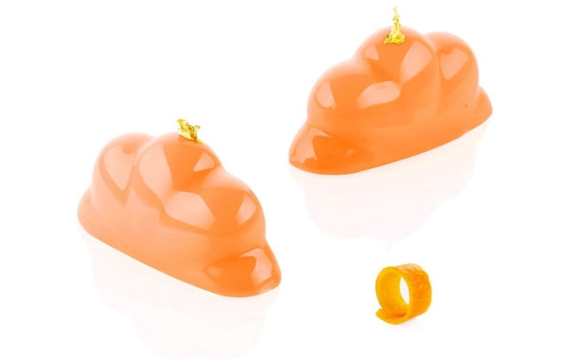 Silikonform «Blütenblatt» Oval, 2 StückSilikonform für Schokolade, Mousse und Fondant