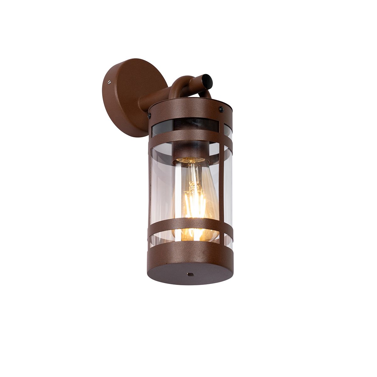 Industriële buiten wandlamp roestbruin IP44 - Ruben