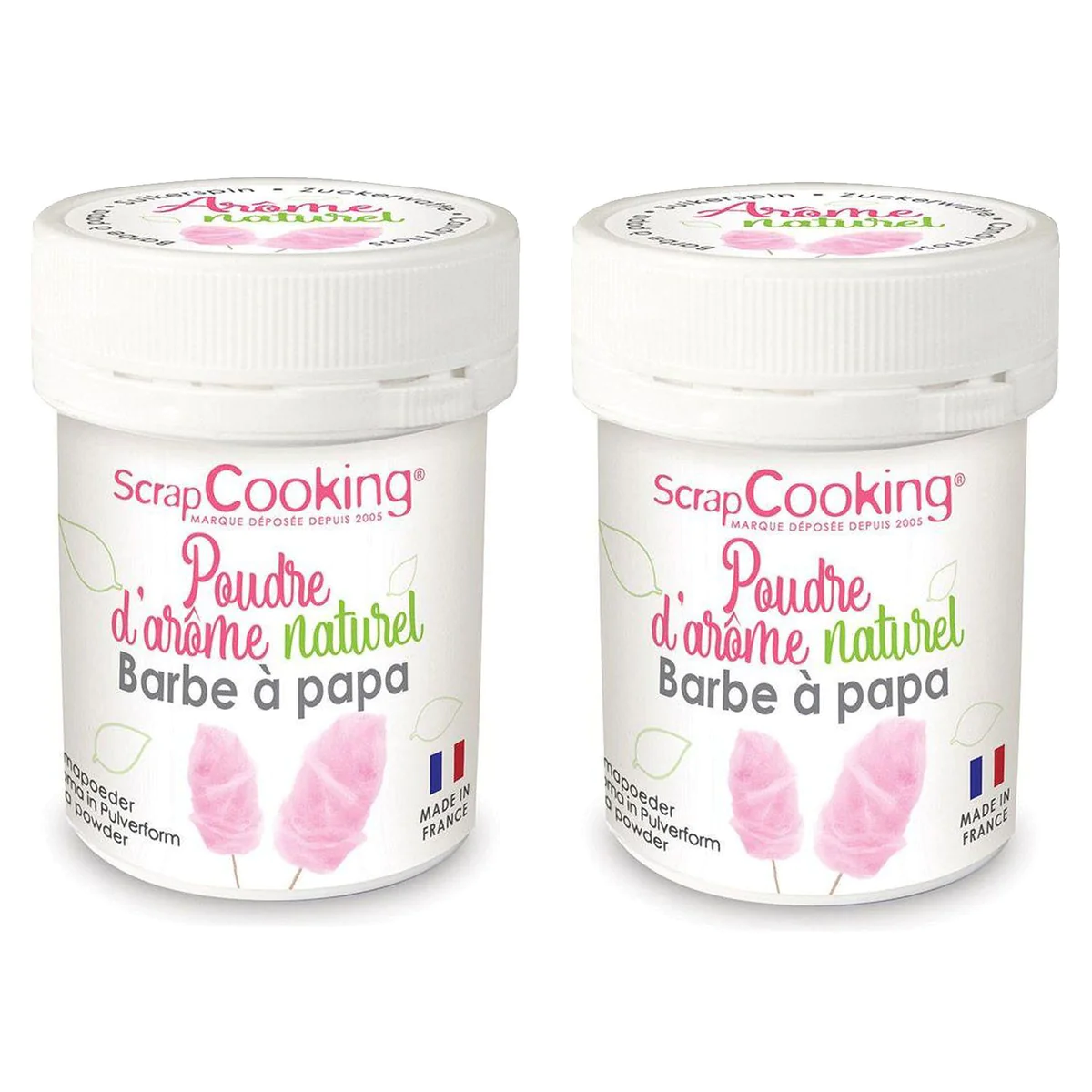 Arôme alimentaire naturel en poudre 30 g - barbe à papa Scrapcooking
