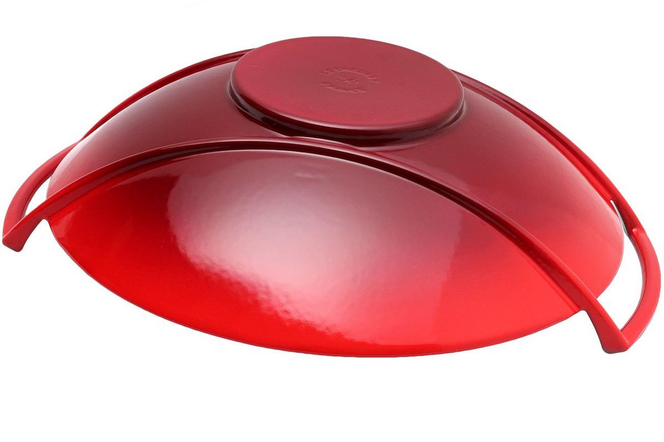 Le Creuset wok - wadjan met deksel 36cm, 4,5L rood