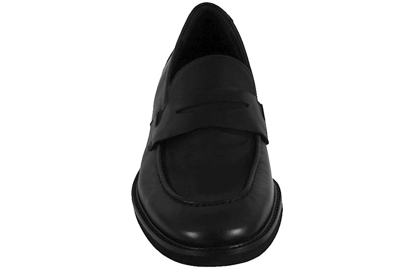 LLOYD REYNOLD LOAFERS I SORT GLAT SKIND