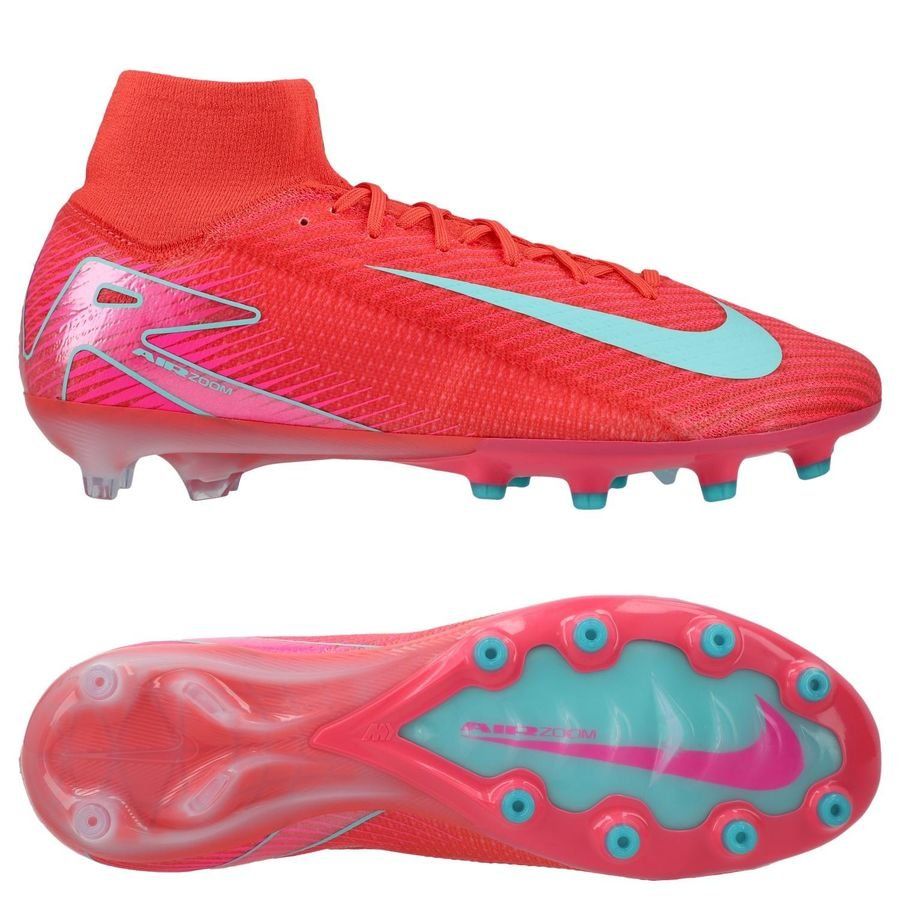 Nike Air Zoom Mercurial Superfly 10 Elite AG-PRO Mad Energy - Rouge/Vert
