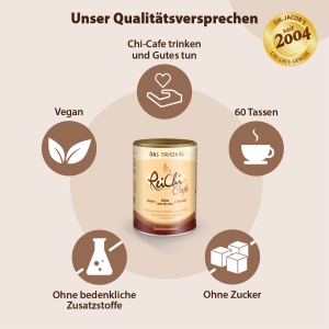 ReiChi Cafe Wellness-Kaffee mit Reishi-Pilz, 300 g