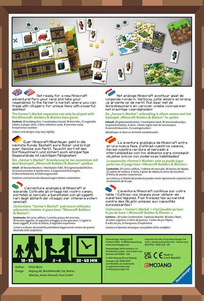 Ravensburger Spiel Minecraft Builders & Biomes Farmers Market Expansion