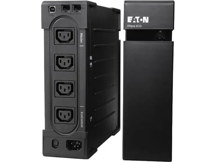 Eaton Ellipse ECO 650 USB IEC - UPS (stativ-monterbar / ekstern) - AC 230 V - 400 Watt - 650 VA - USB - output-stikforbindelser: 4 - 2U - 19