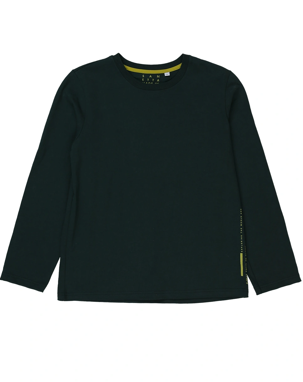 Schlafanzug lang COZY kariert in dark spruce