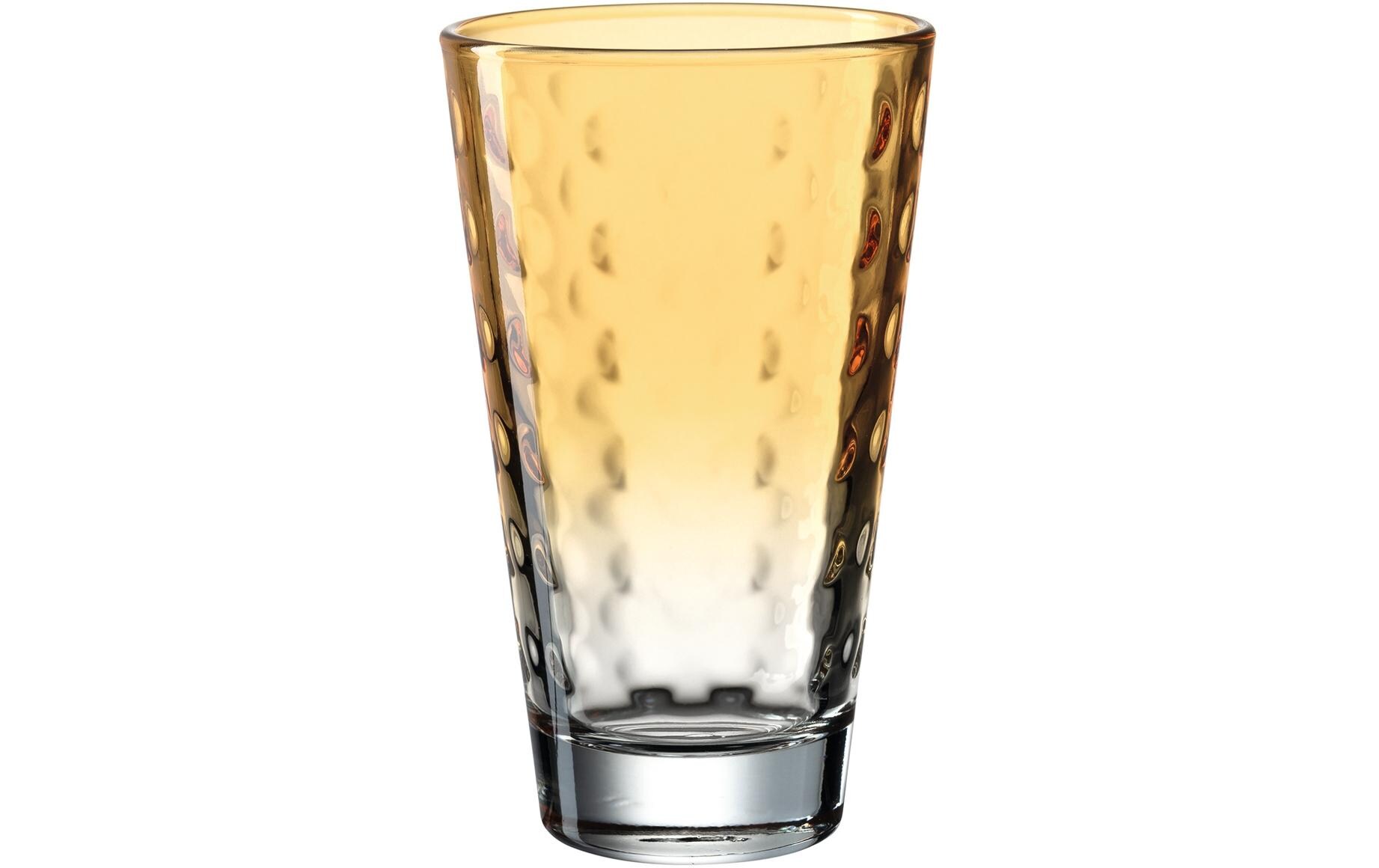 Trinkglas Optic Pastell 300 ml, 6 Stück, OrangeFarbiges Trinkgläser Set