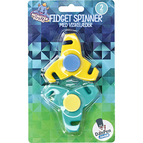 Danpen Junior fidget spinner 2-pak - blå/gul