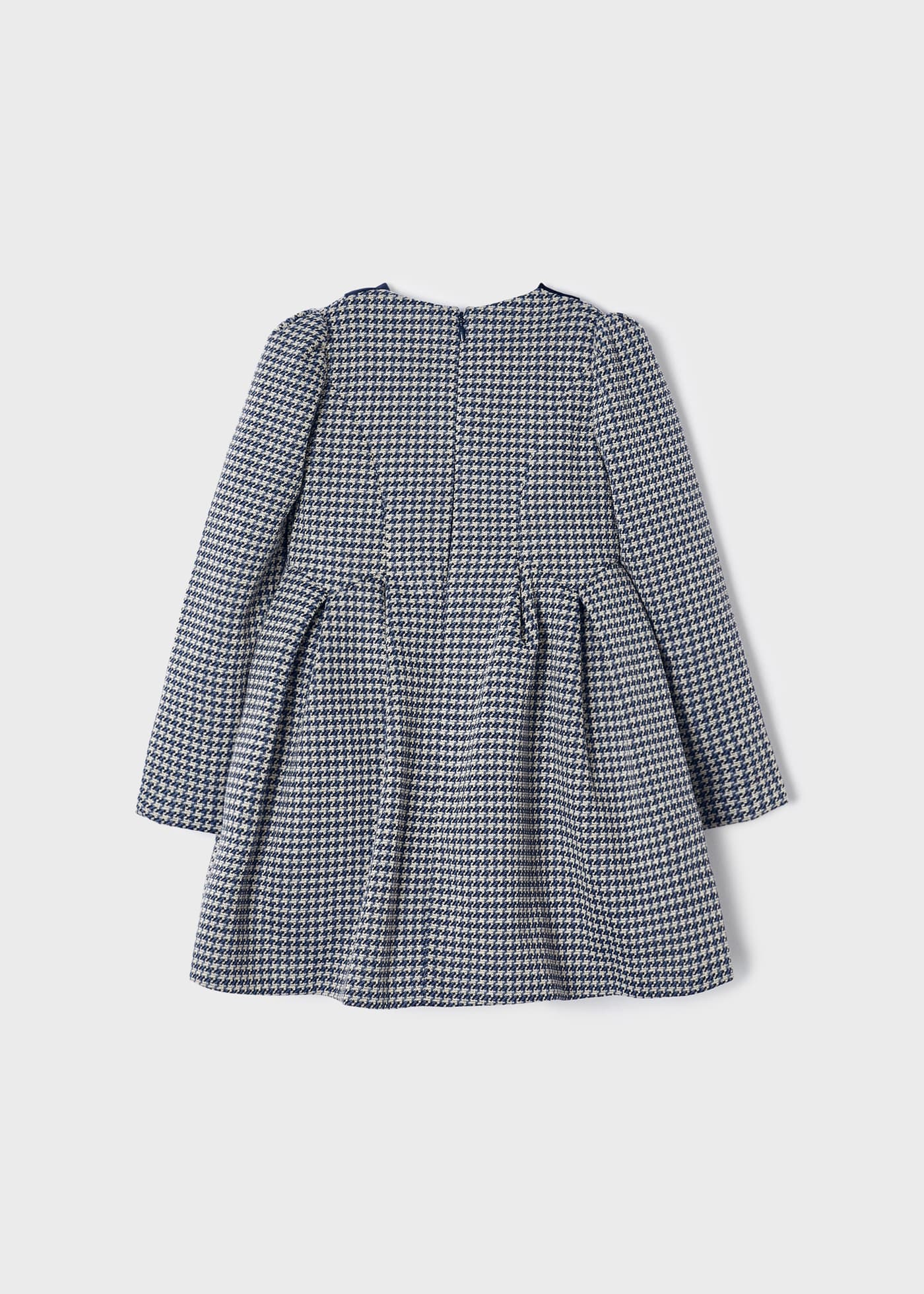 Vestido xadrez jacquard para meninas
