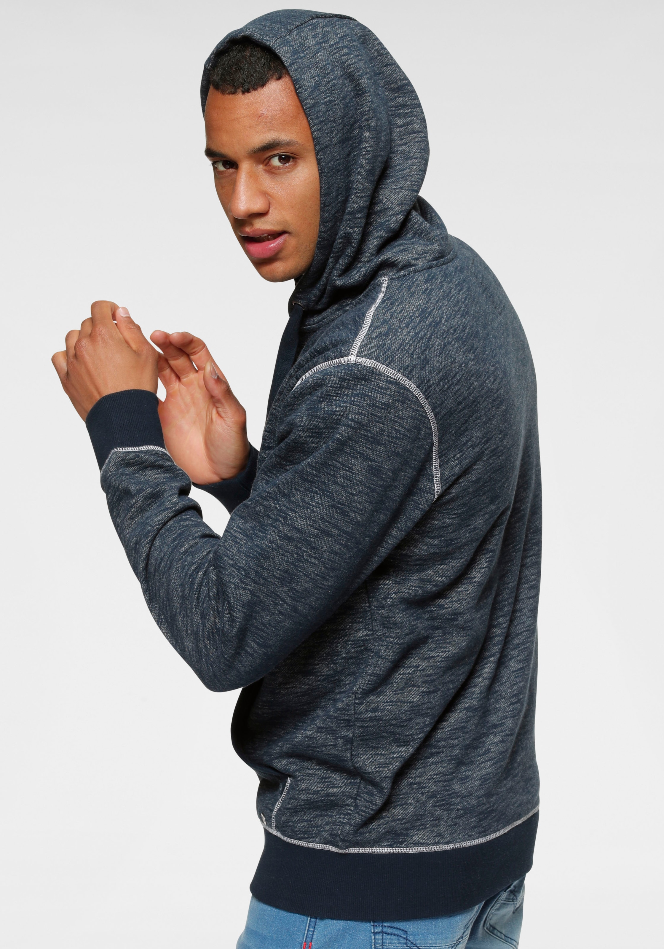 H.I.S Kapuzensweatjacke , mit markanten Nähten