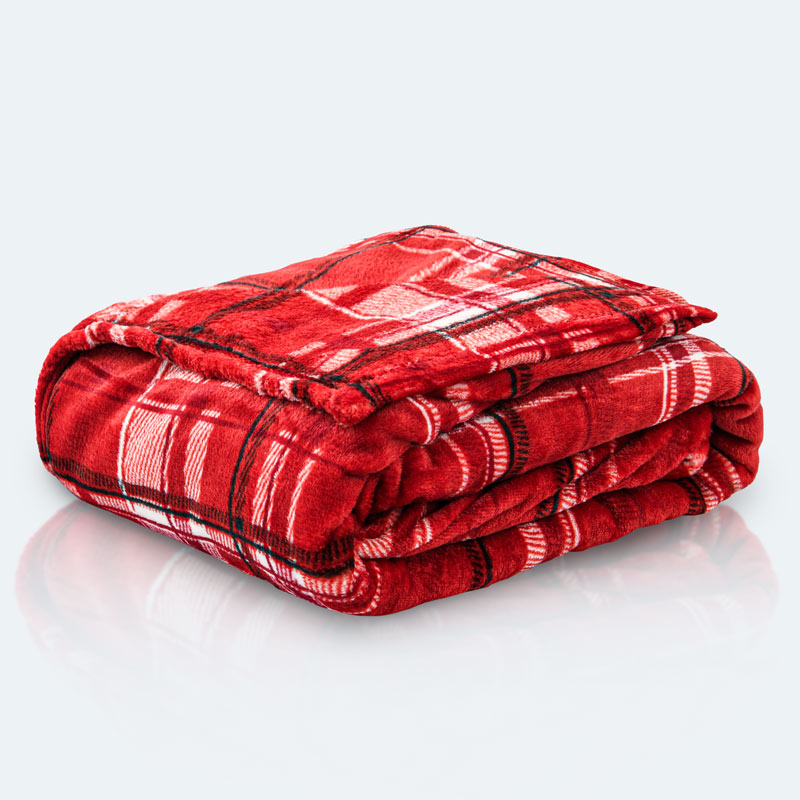 Plaid super doux imprimé 'Scotty'